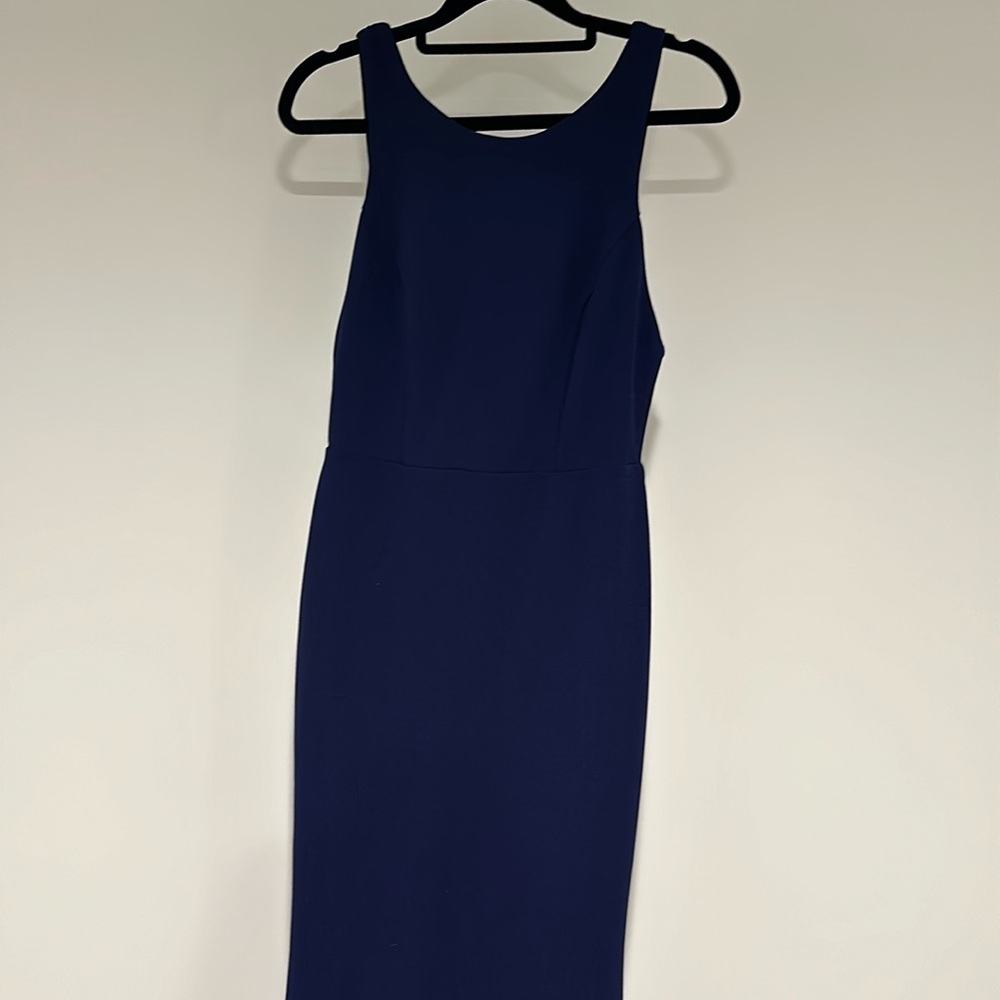 Lulus Size Small long navy blue gown